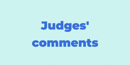 Judges' comments