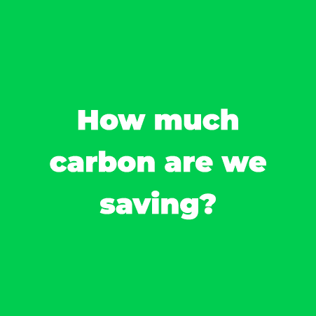 How much carbon are we saving 