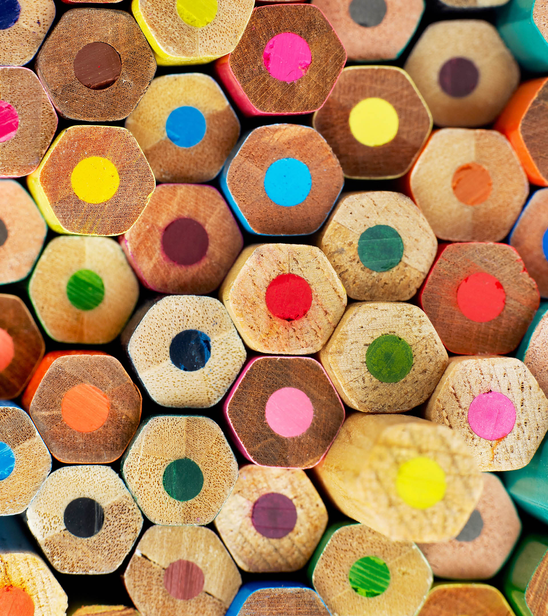 Colored pencils background