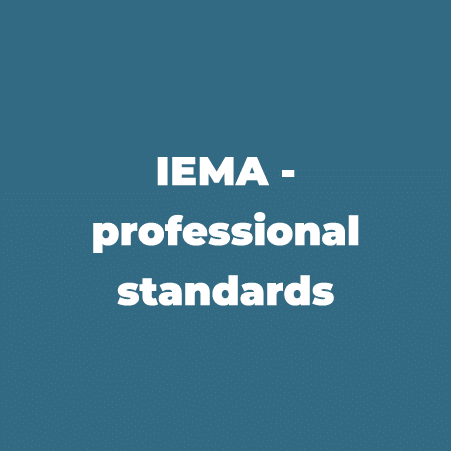 IEMA - professional standards