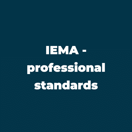 IEMA - professional standards